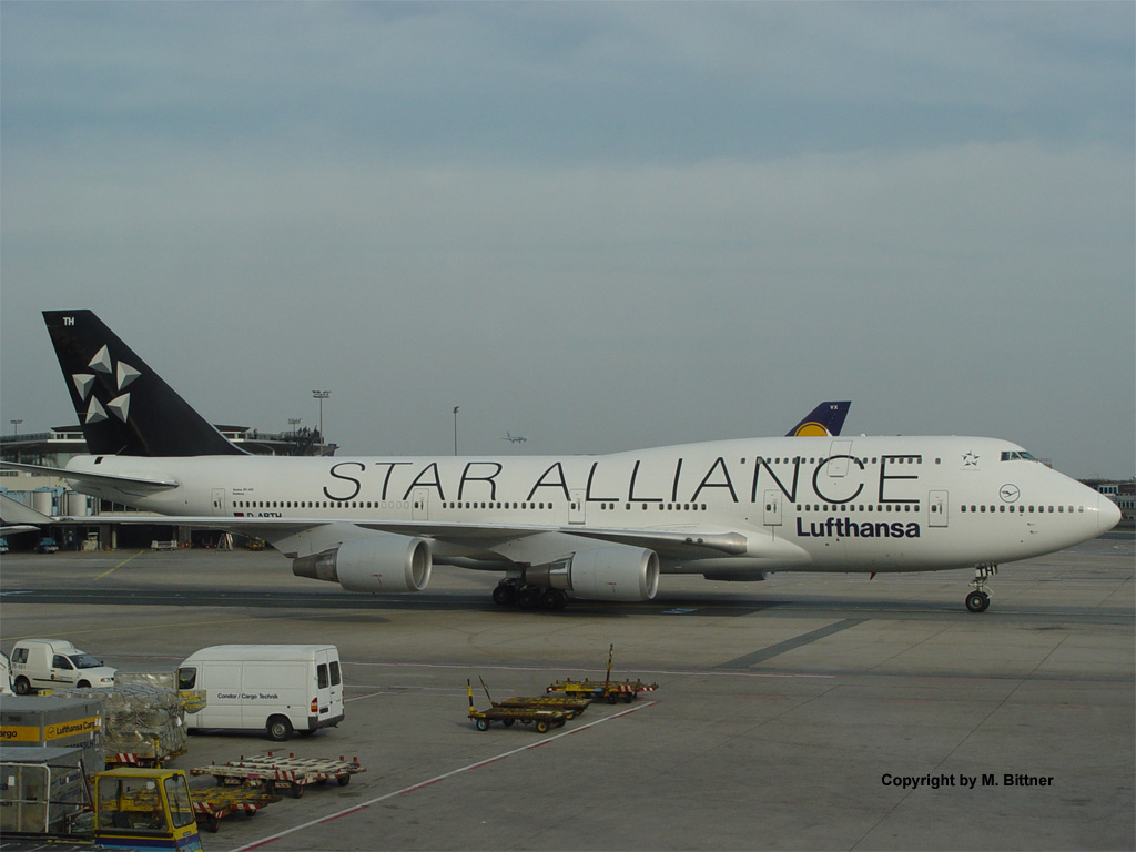 Boeing747-430 M / D-ABTH / fr�her Duisburg